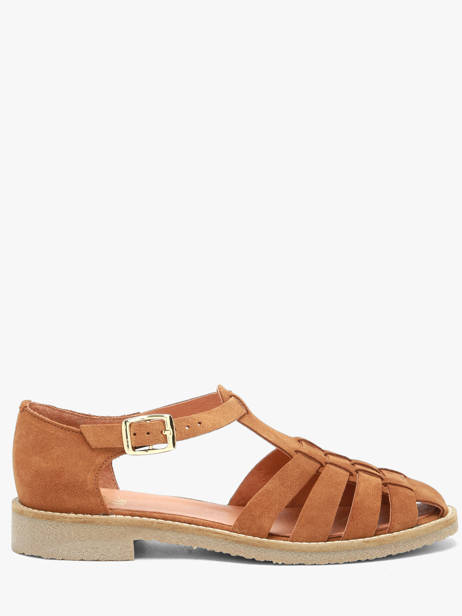 Sandalen Uit Leder We do Bruin women 45255A13